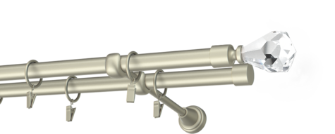 Karnisze metalowe Ø25