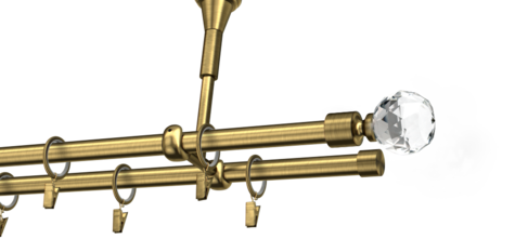 Karnisze metalowe Ø25