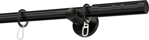 Karnisze metalowe Ø25