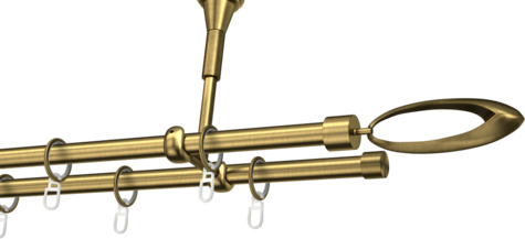 Karnisze metalowe Ø25