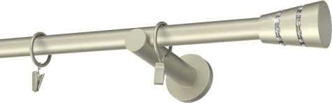 Karnisze metalowe Ø25