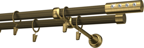 Karnisze metalowe Ø25