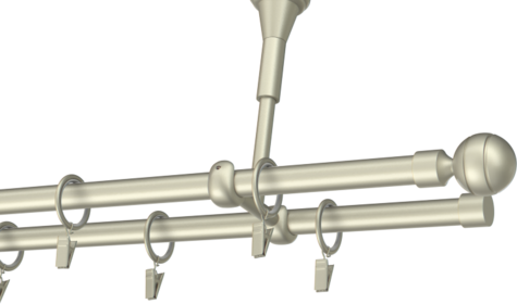 Karnisze metalowe Ø25
