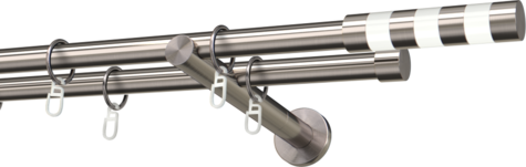 Karnisze metalowe Ø25