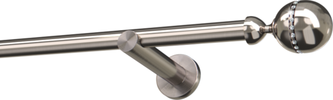 Karnisze metalowe Ø25
