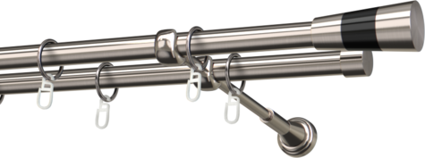 Karnisze metalowe Ø25