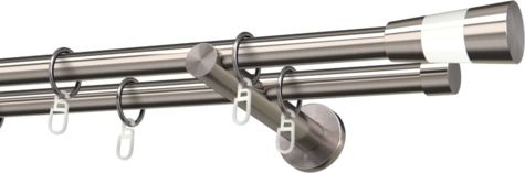 Karnisze metalowe Ø25