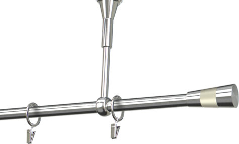 Karnisze metalowe Ø25