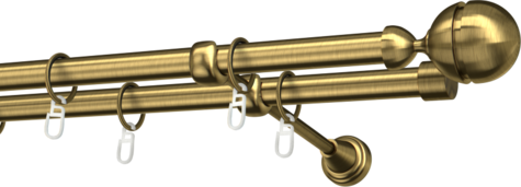Karnisze metalowe Ø25