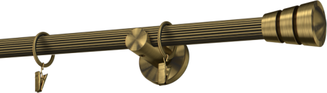 Karnisze metalowe Ø25