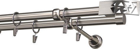 Karnisze metalowe Ø25