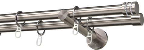 Karnisze metalowe Ø25