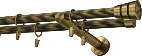 Karnisze metalowe Ø25