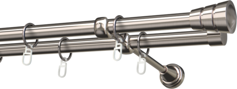 Karnisze metalowe Ø25