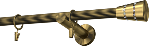 Karnisze metalowe Ø25