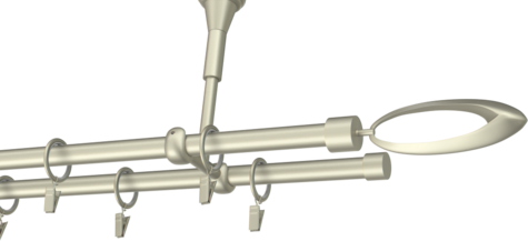 Karnisze metalowe Ø25
