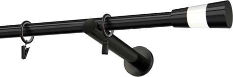 Karnisze metalowe Ø25