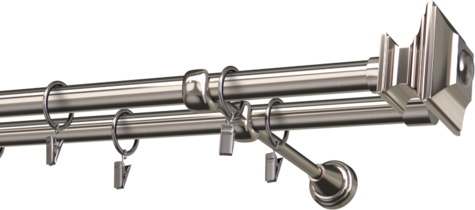 Karnisze metalowe Ø25