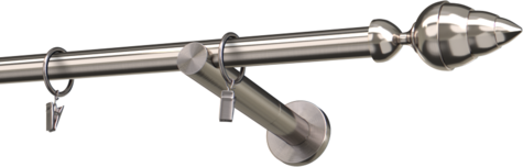Karnisze metalowe Ø25
