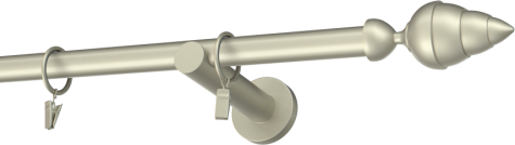 Karnisze metalowe Ø25