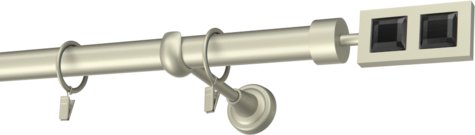 Karnisze metalowe Ø25