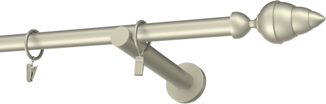 Karnisze metalowe Ø25