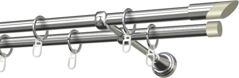 Karnisze metalowe Ø25