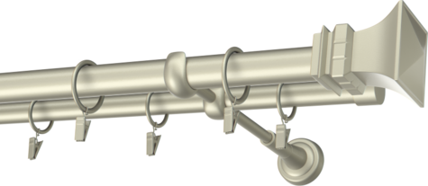 Karnisze metalowe Ø25