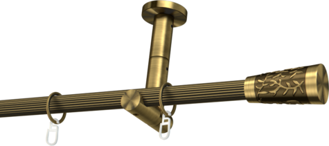 Karnisze metalowe Ø25