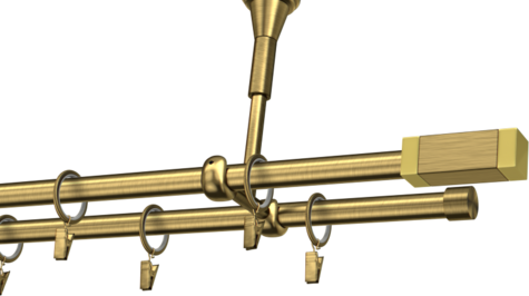 Karnisze metalowe Ø25