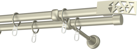 Karnisze metalowe Ø25