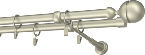 Karnisze metalowe Ø25