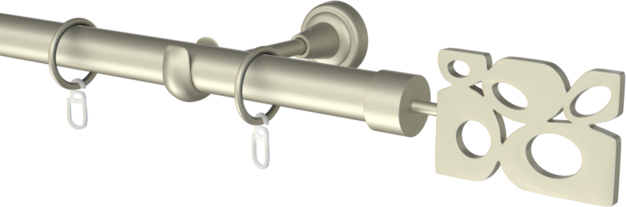 Karnisz metalowy pojedynczy fi25mm Doxa  agrafka