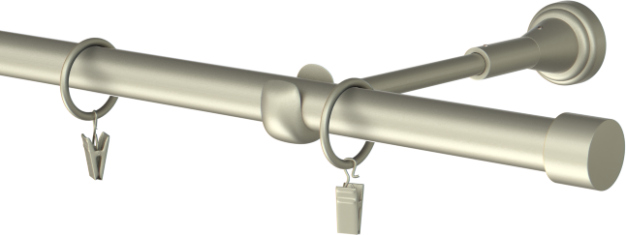 Karnisz metalowy pojedynczy Rullo