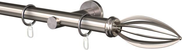 Karnisz metalowy pojedynczy fi25mm Pantheon  agrafka