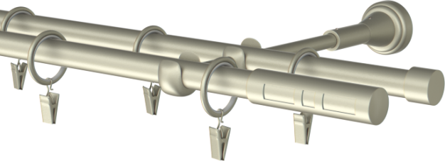 Karnisz metalowy podwójny Apollo