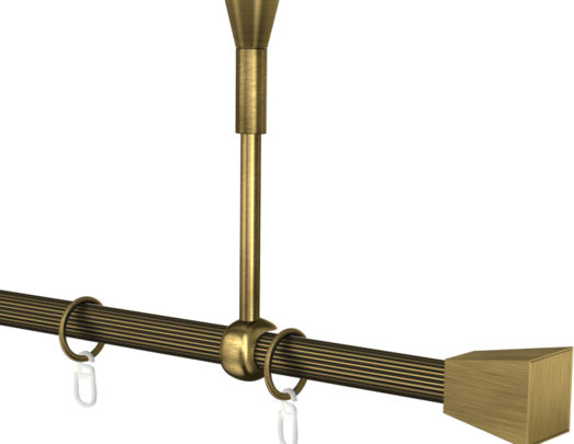 Karnisz sufitowy pojedynczy 19mm  Velia agrafka