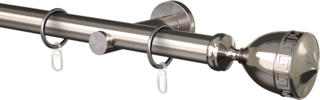 Karnisz metalowy pojedynczy fi25mm Vesuvio  agrafka