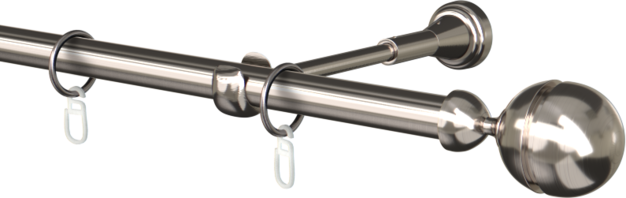 Karnisz pojedynczy metalowy Corso agrafka