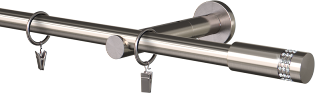 Karnisz pojedynczy metalowy Carbonera