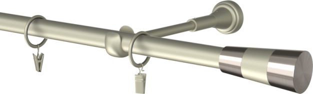 Karnisz metalowy 19mm  Valleo satyna