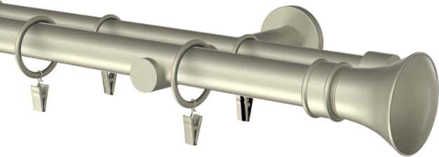 Karnisze metalowe podwójne Ø25/19mm Colosseo