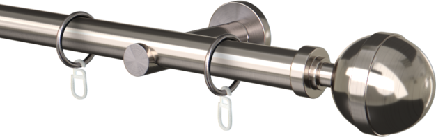 Karnisz metalowy pojedynczy fi25mm Kalisto  agrafka