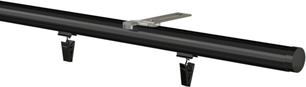 Szyna sufitowa jednotorowa okrągła - czarna