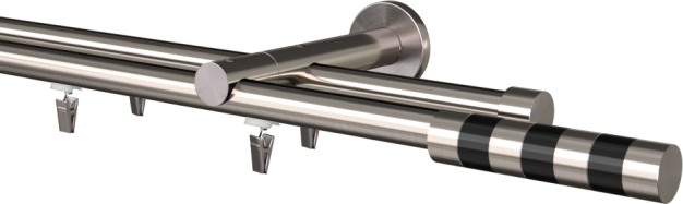 Karnisz podwójny szynowy Sigma