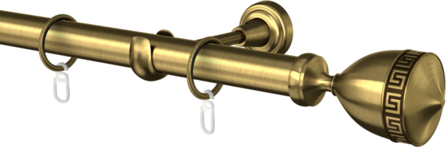 Karnisz metalowy pojedynczy fi25mm Vesuvio  agrafka