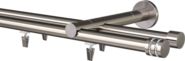 Karnisz podwójny szynowy Vesta