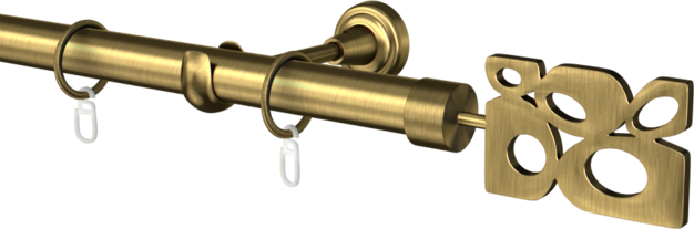 Karnisz metalowy pojedynczy fi25mm Doxa  agrafka