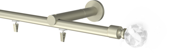 Karnisz pojedynczy Cristal kula