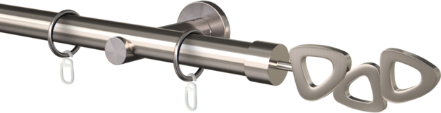 Karnisz metalowy pojedynczy fi25mm Lille  agrafka